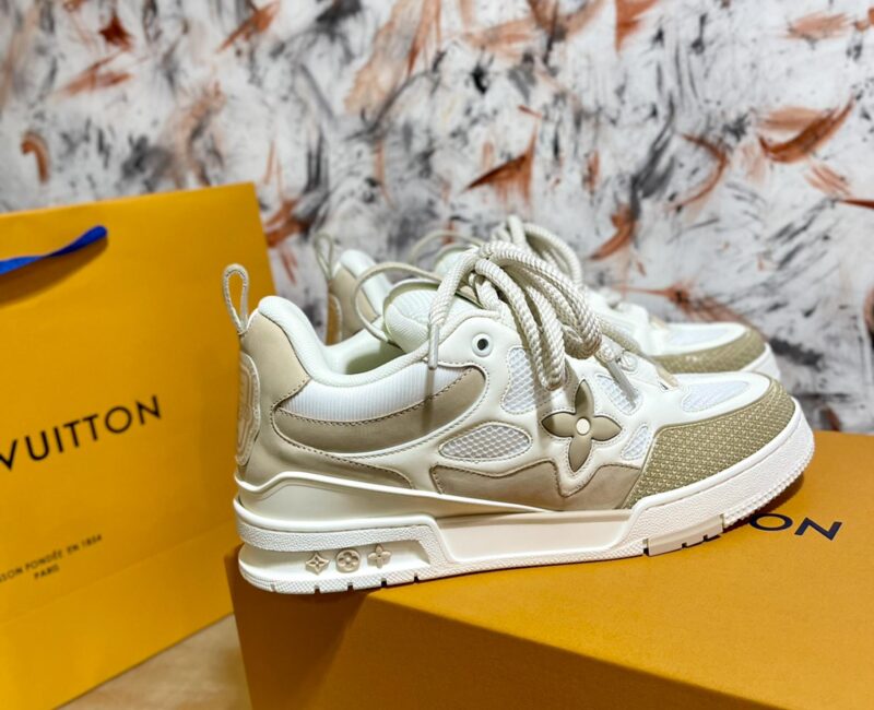 Louis Vuitton LV Skate Sneaker Beige White Best Quality