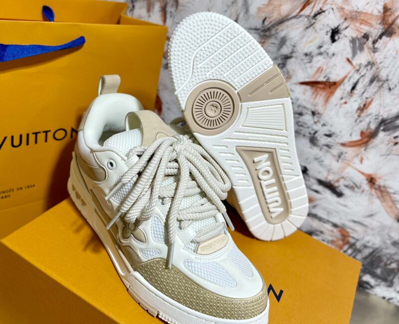 Louis Vuitton LV Skate Sneaker Beige White Best Quality
