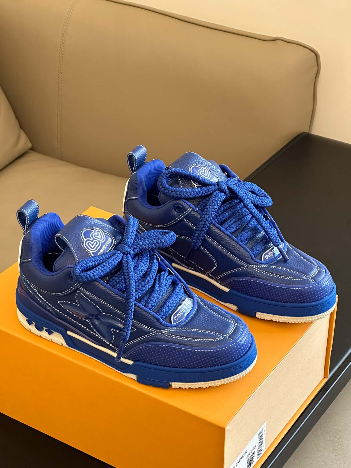 Louis Vuitton LV Skate Sneaker Blue Best Quality