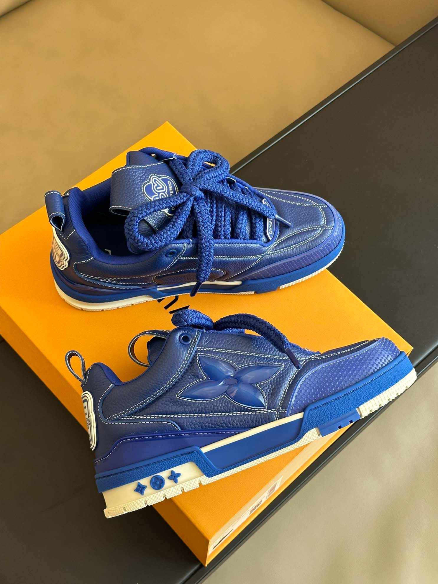 Louis Vuitton LV Skate Sneaker Blue Best Quality