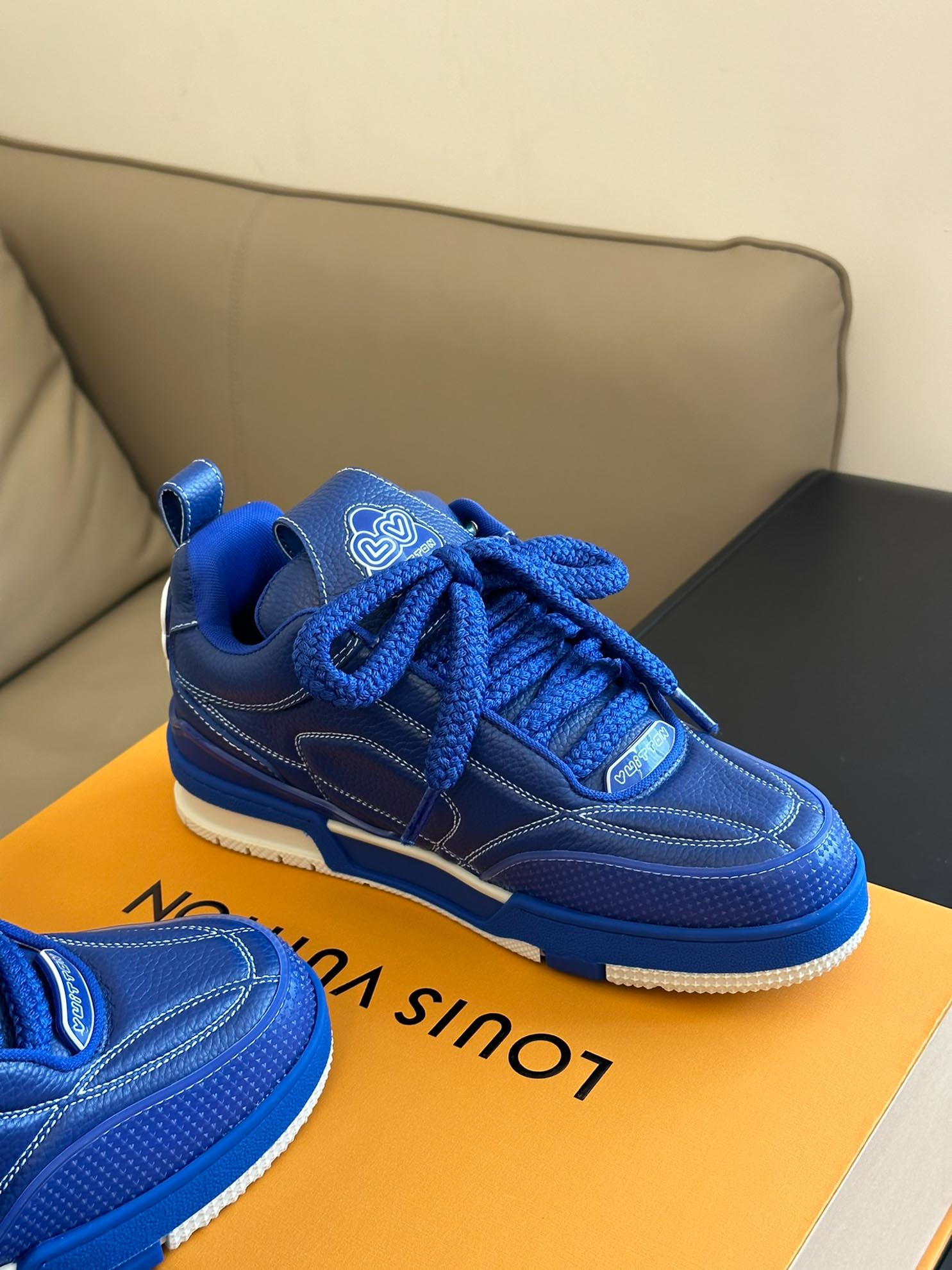 Louis Vuitton LV Skate Sneaker Blue Best Quality