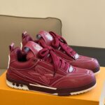 Louis Vuitton LV Skate Sneaker Bordeaux Red Best Quality