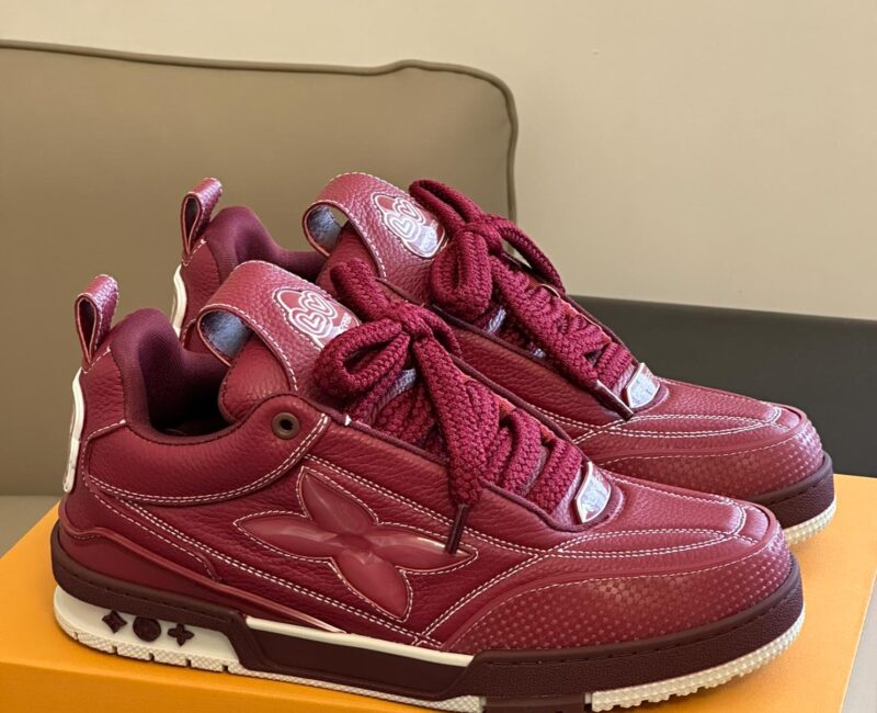 Louis Vuitton LV Skate Sneaker Bordeaux Red Best Quality