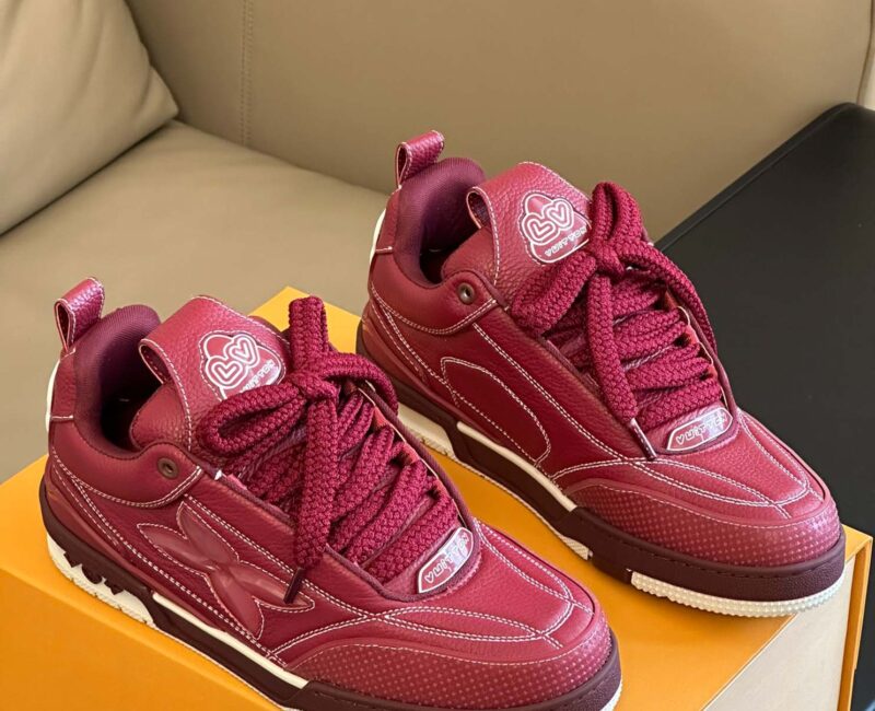 Louis Vuitton LV Skate Sneaker Bordeaux Red Best Quality