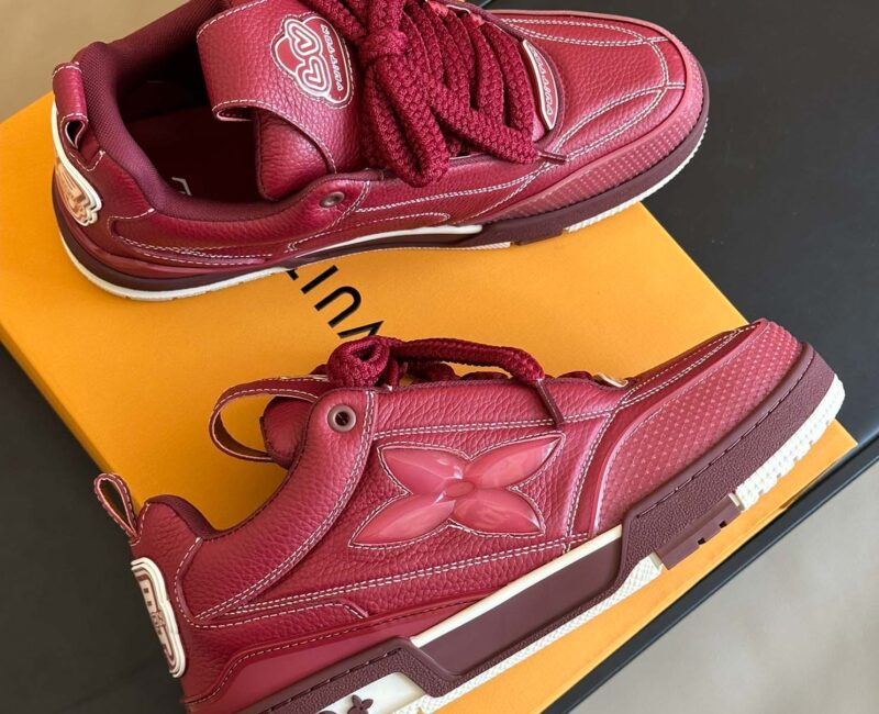 Louis Vuitton LV Skate Sneaker Bordeaux Red Best Quality