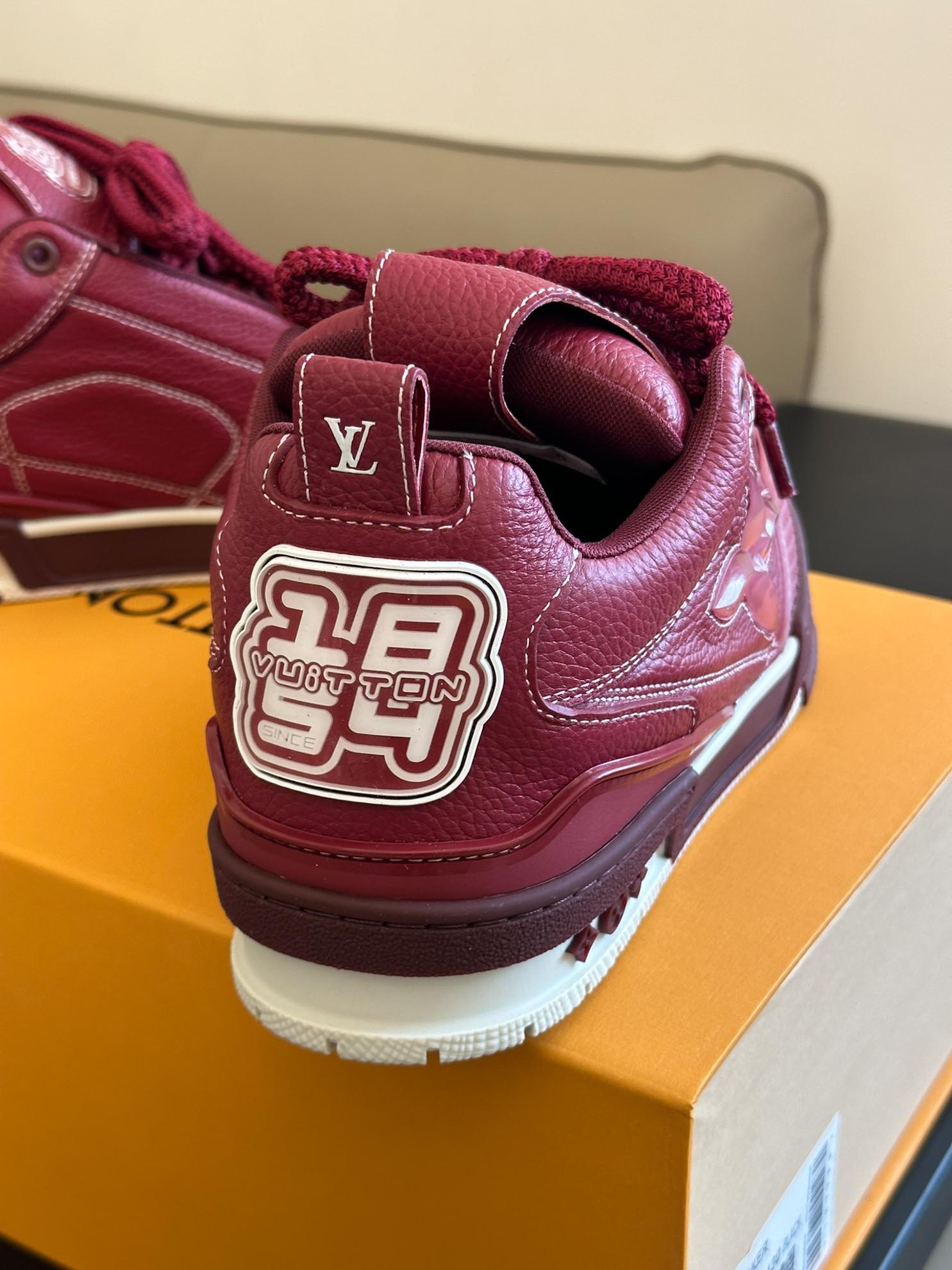 Louis Vuitton LV Skate Sneaker Bordeaux Red Best Quality