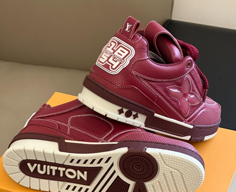 Louis Vuitton LV Skate Sneaker Bordeaux Red Best Quality