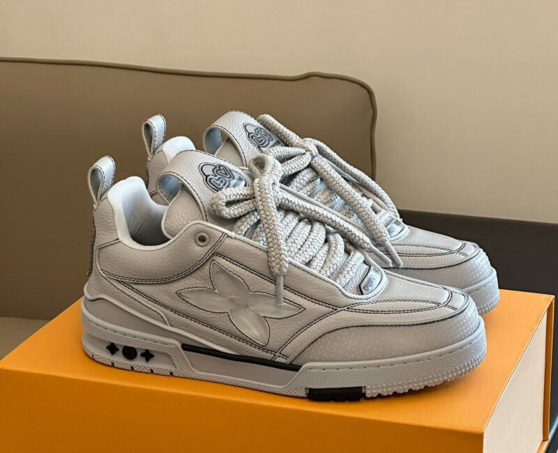 Louis Vuitton Skate Trainer Blue Swarovski Monogram Best Quality