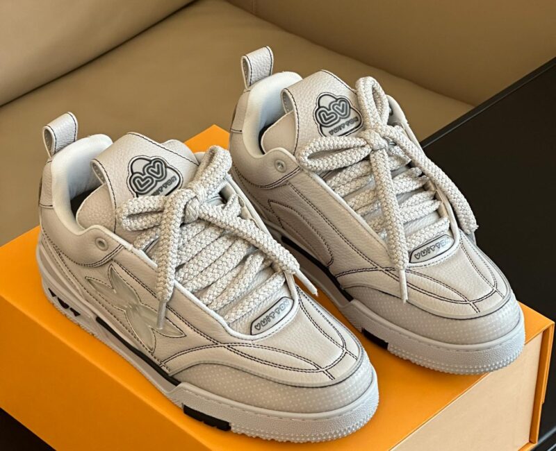 Louis Vuitton Skate Trainer Blue Swarovski Monogram Best Quality