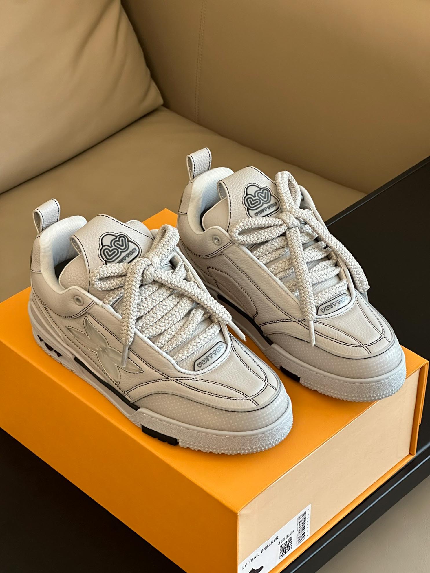 Louis Vuitton Skate Trainer Blue Swarovski Monogram Best Quality