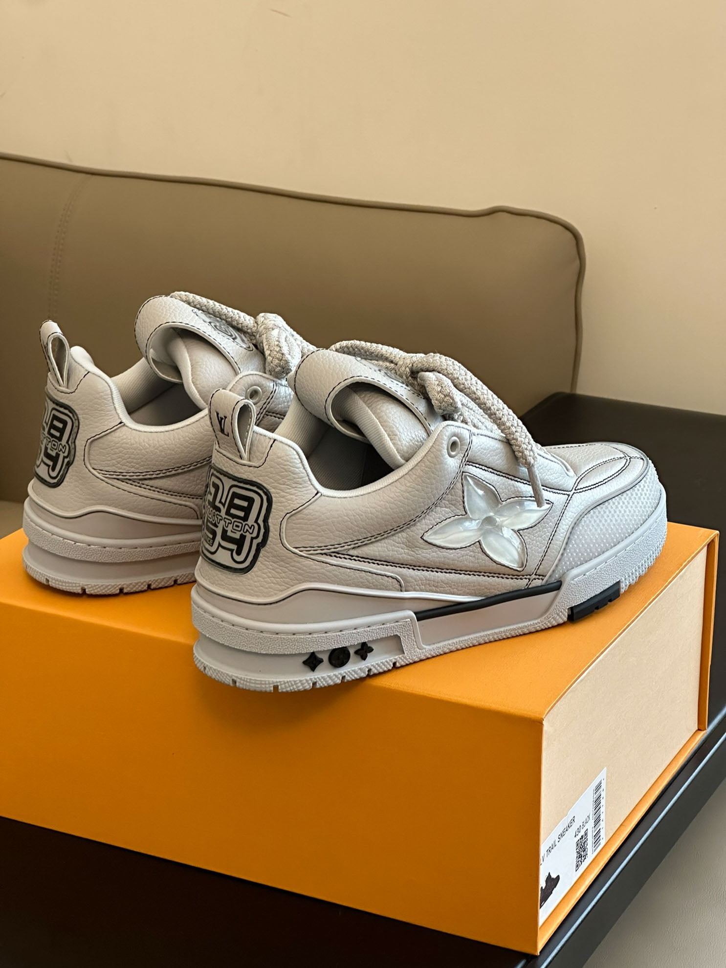 Louis Vuitton Skate Trainer Blue Swarovski Monogram Best Quality