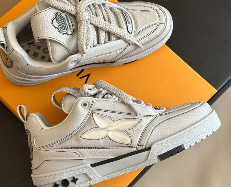 Louis Vuitton Skate Trainer Blue Swarovski Monogram Best Quality