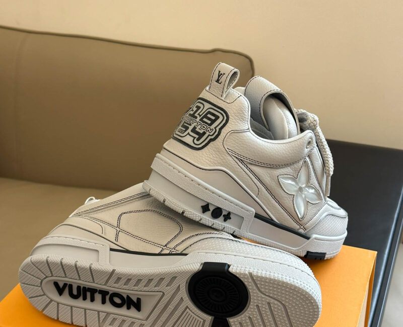 Louis Vuitton Skate Trainer Blue Swarovski Monogram Best Quality