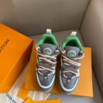 Louis Vuitton LV Skate Sneaker Grey Green Best Quality