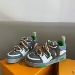 Louis Vuitton LV Skate Sneaker Grey Green Best Quality