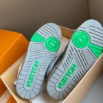 Louis Vuitton LV Skate Sneaker Grey Green Best Quality