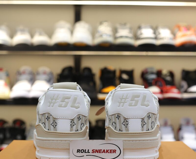 Louis Vuitton Lv Trainer #54 Monogram Sọc Beige Best Quality