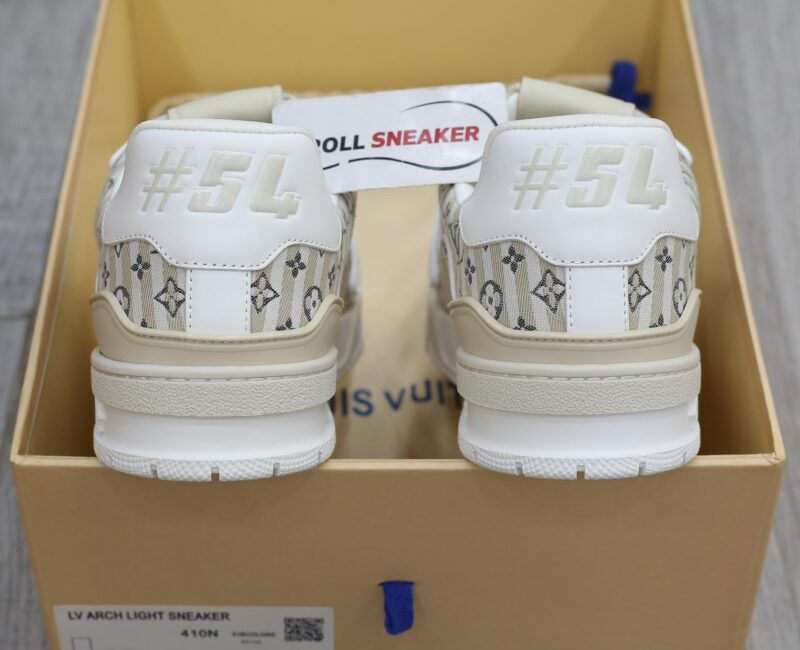 Louis Vuitton Lv Trainer #54 Monogram Sọc Beige Best Quality
