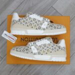 Louis Vuitton Lv Trainer #54 Monogram Sọc Beige Best Quality