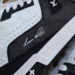 Louis Vuitton Lv Trainer #54 Signature Black White