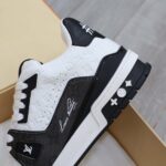 Louis Vuitton Lv Trainer #54 Signature Black White