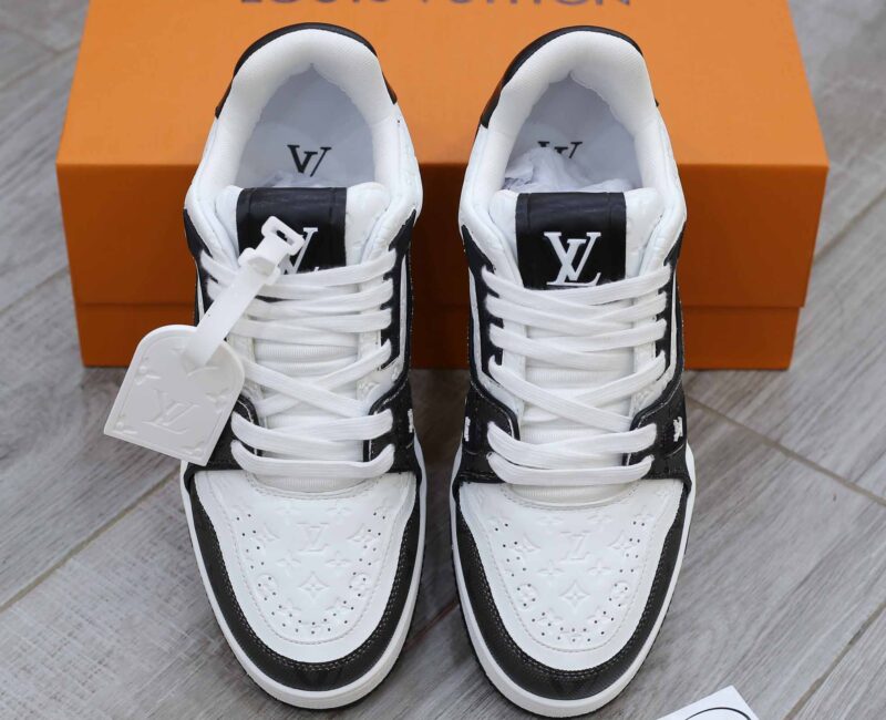 Louis Vuitton Lv Trainer #54 Signature Black White
