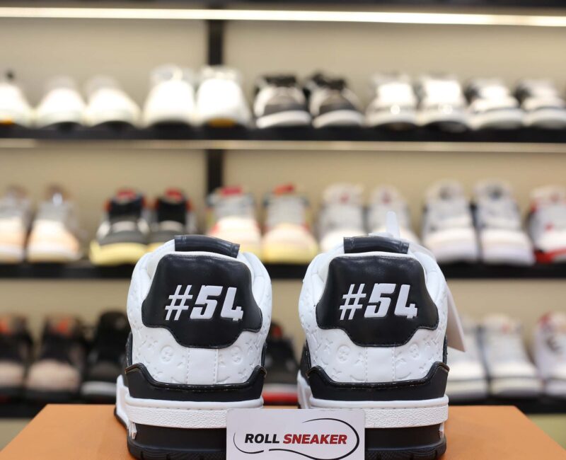 Louis Vuitton Lv Trainer #54 Signature Black White