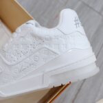 Louis Vuitton Lv Trainer #54 Signature Full White Monogram Dập Chìm