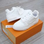 Louis Vuitton Lv Trainer #54 Signature Full White Monogram Dập Chìm