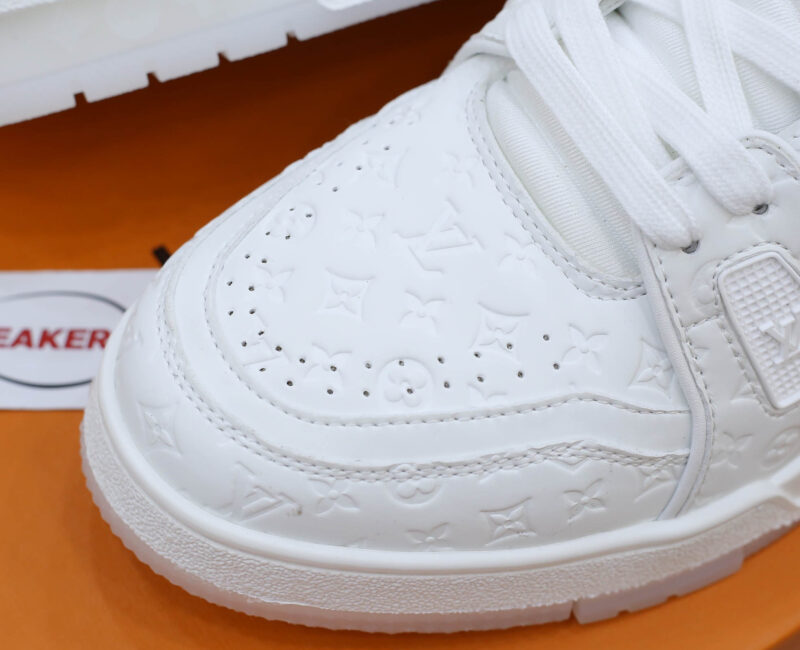 Louis Vuitton Lv Trainer #54 Signature Full White Monogram Dập Chìm