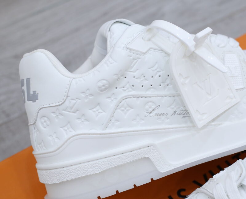 Louis Vuitton Lv Trainer #54 Signature Full White Monogram Dập Chìm