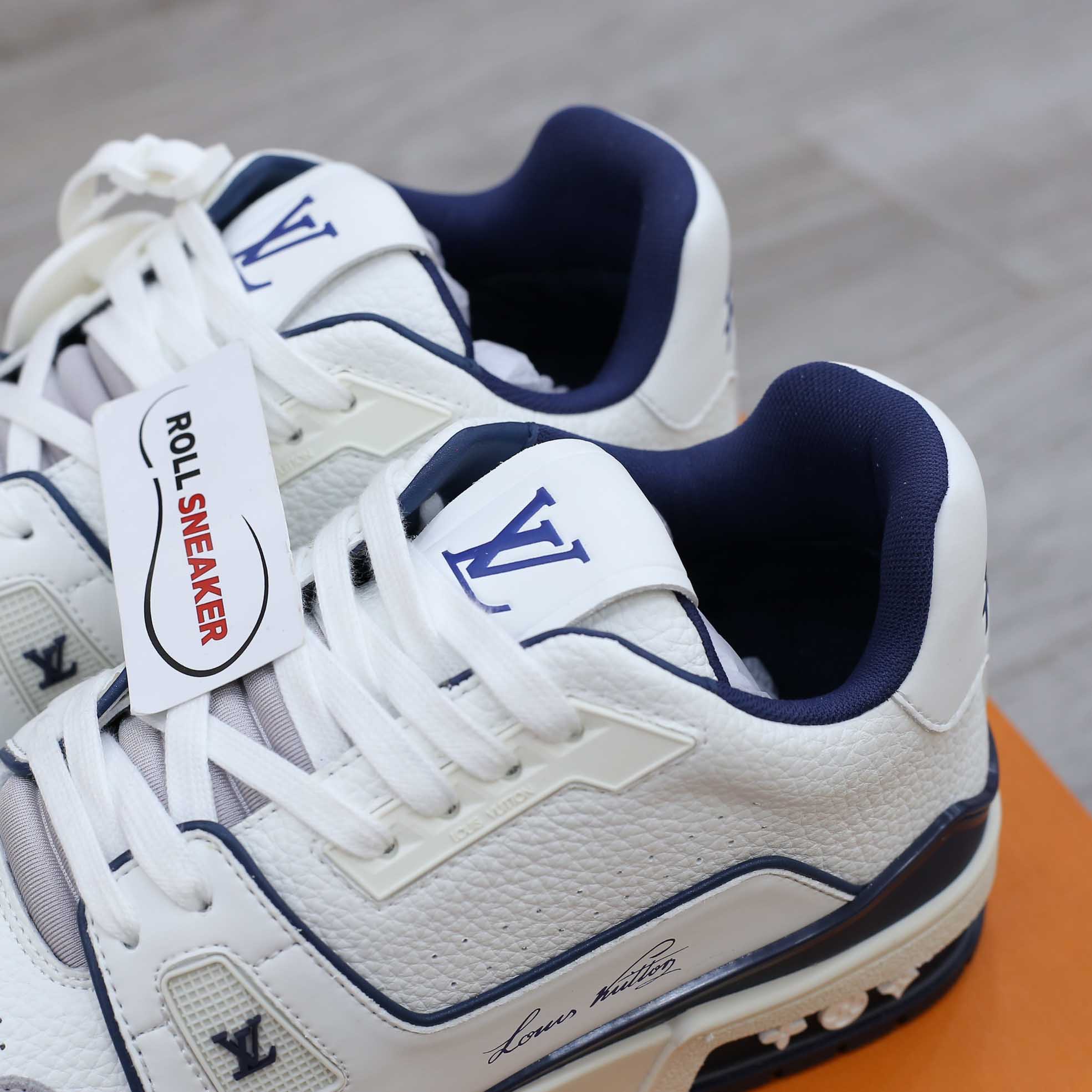 Louis Vuitton Lv Trainer #54 Signature Marine Blue