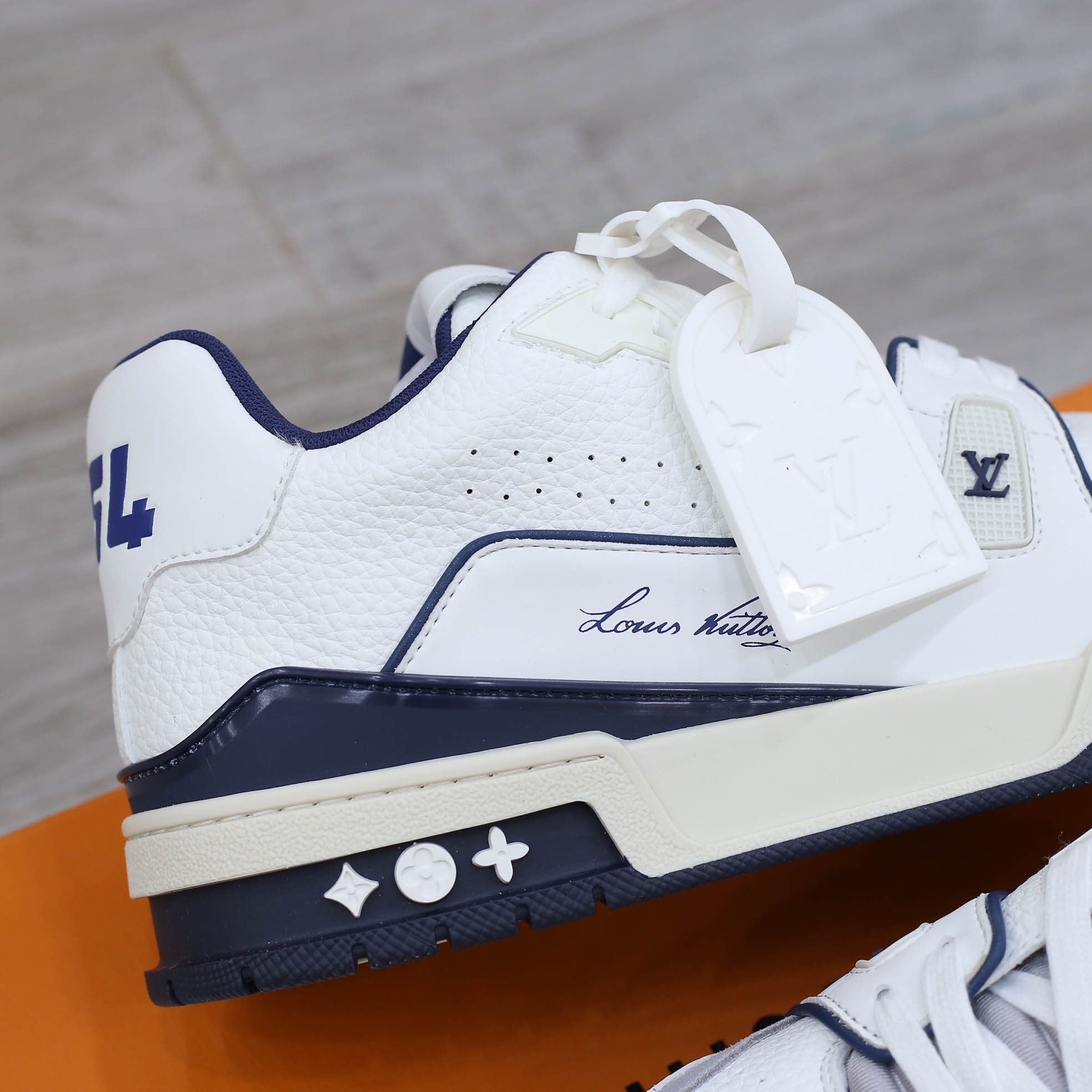 Louis Vuitton Lv Trainer #54 Signature Marine Blue