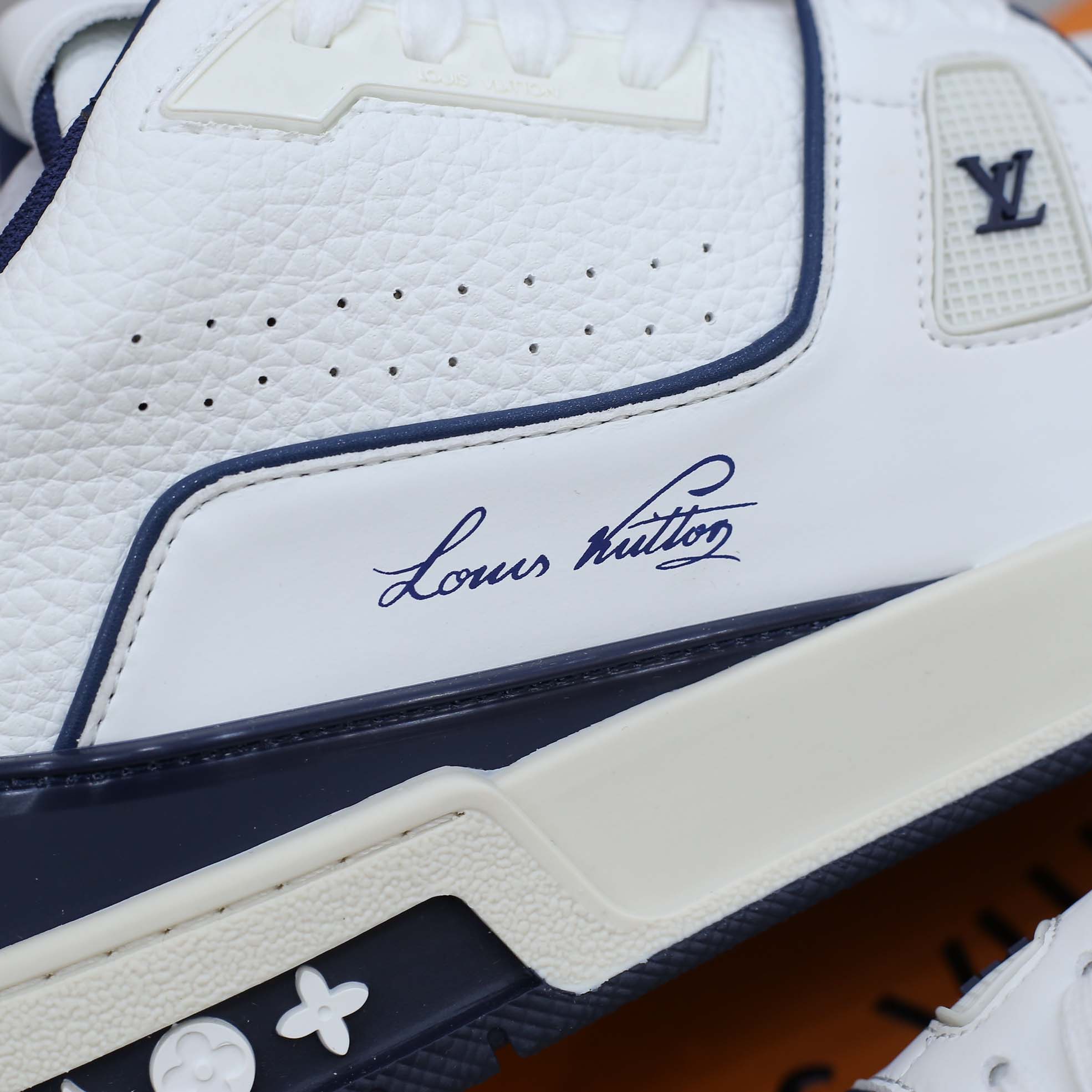 Louis Vuitton Lv Trainer #54 Signature Marine Blue