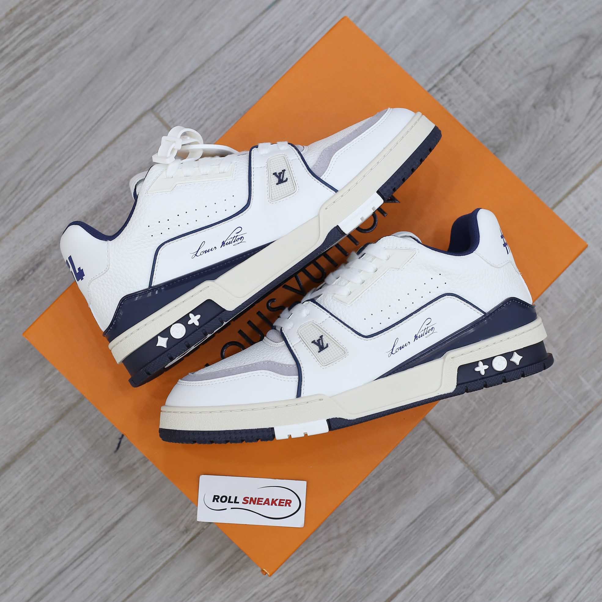 Louis Vuitton Lv Trainer #54 Signature Marine Blue