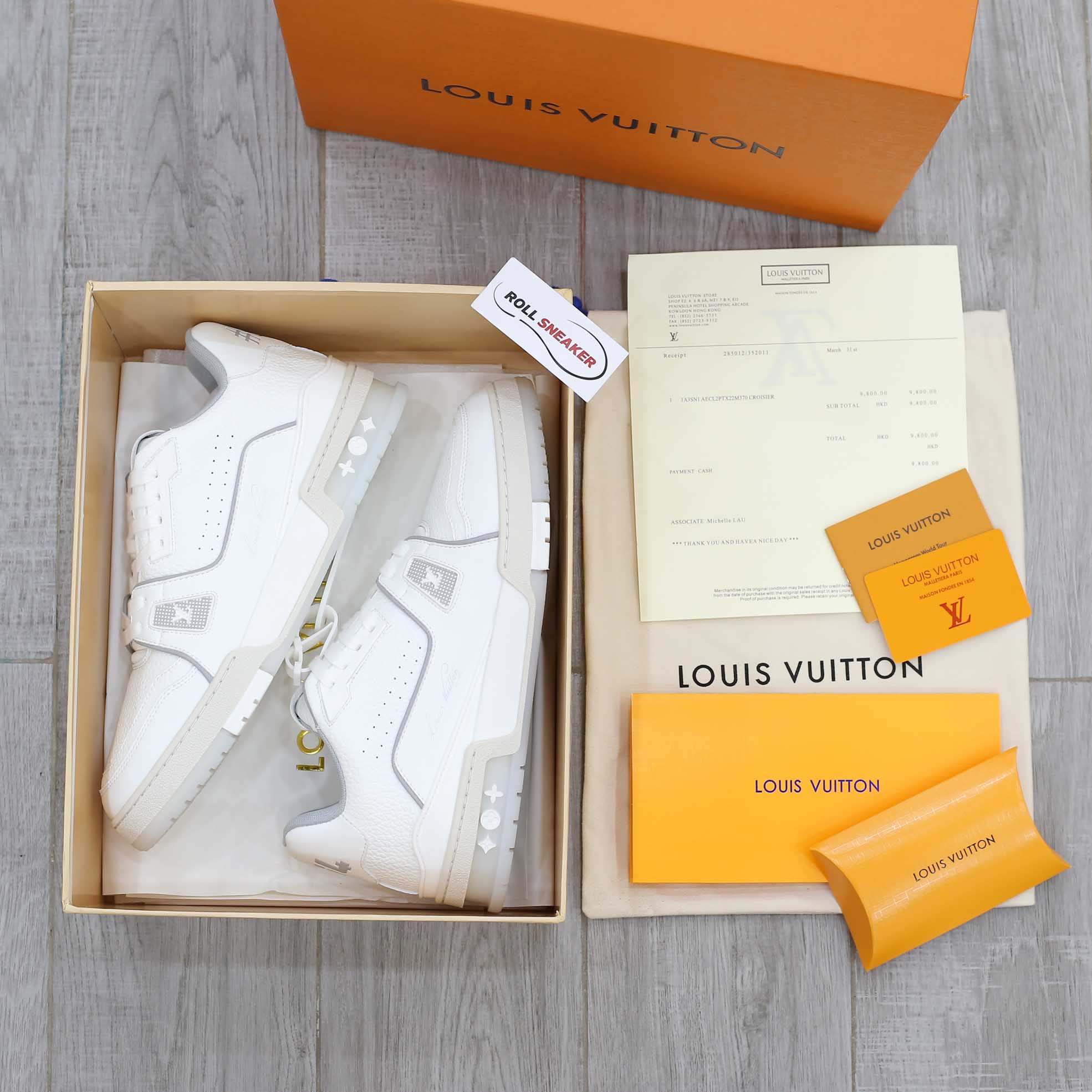 Louis Vuitton Lv Trainer #54 Signature White
