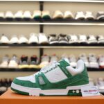 Louis Vuitton LV Trainer Green Monogram Denim