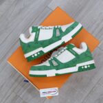 Louis Vuitton LV Trainer Green Monogram Denim