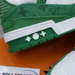 Louis Vuitton LV Trainer Green Monogram Denim
