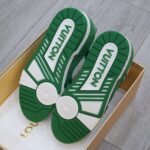 Louis Vuitton LV Trainer Green Monogram Denim