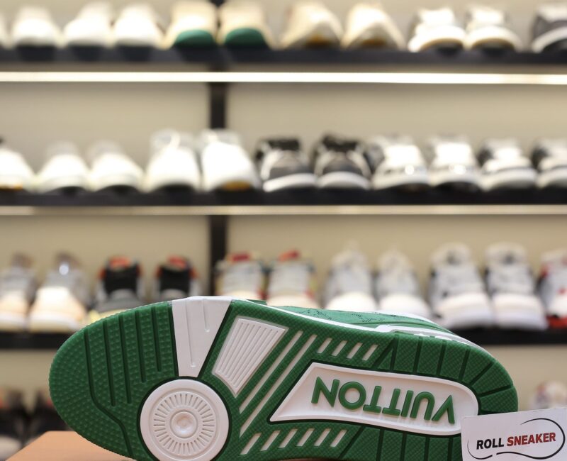 Louis Vuitton LV Trainer Green Monogram Denim