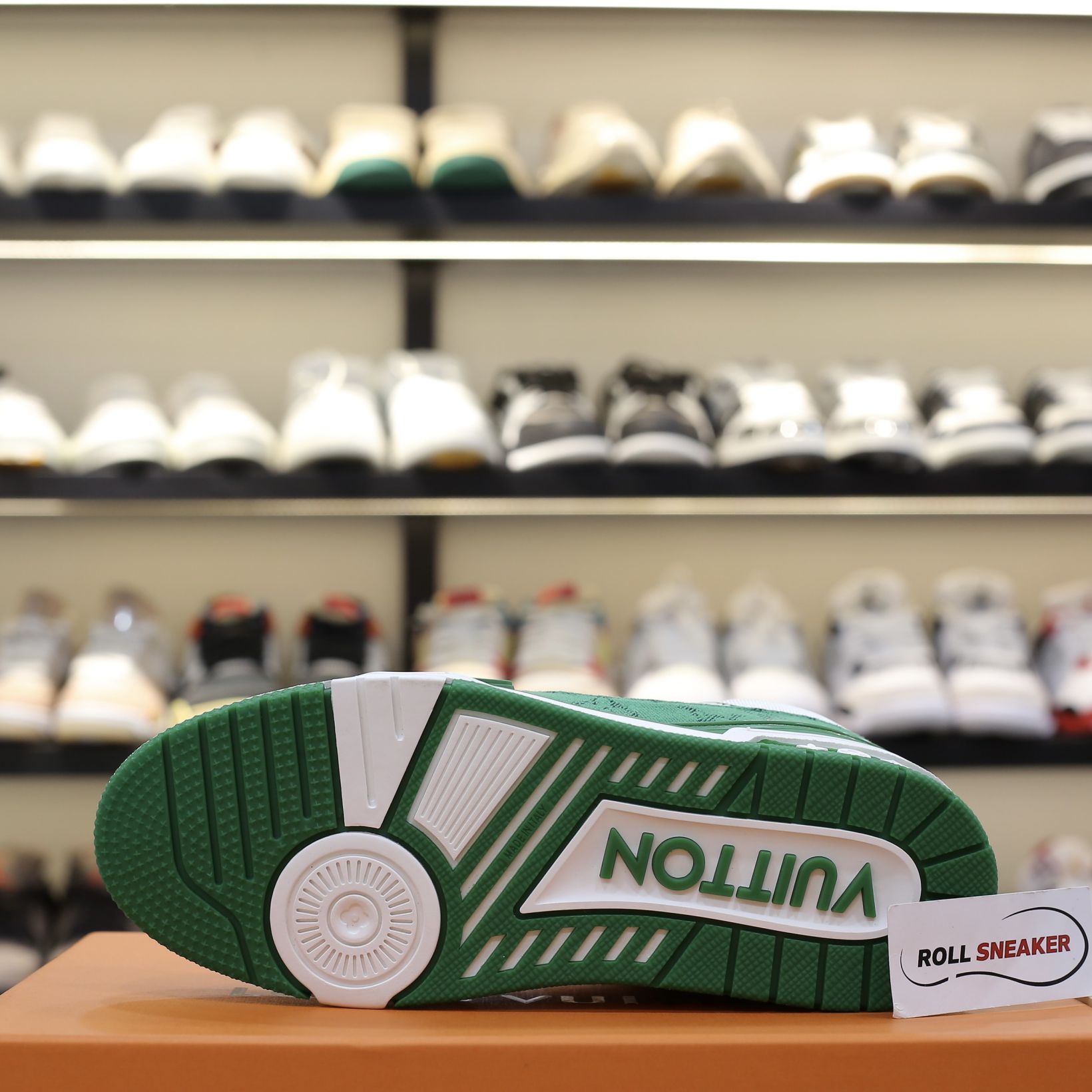 Louis Vuitton LV Trainer Green Monogram Denim