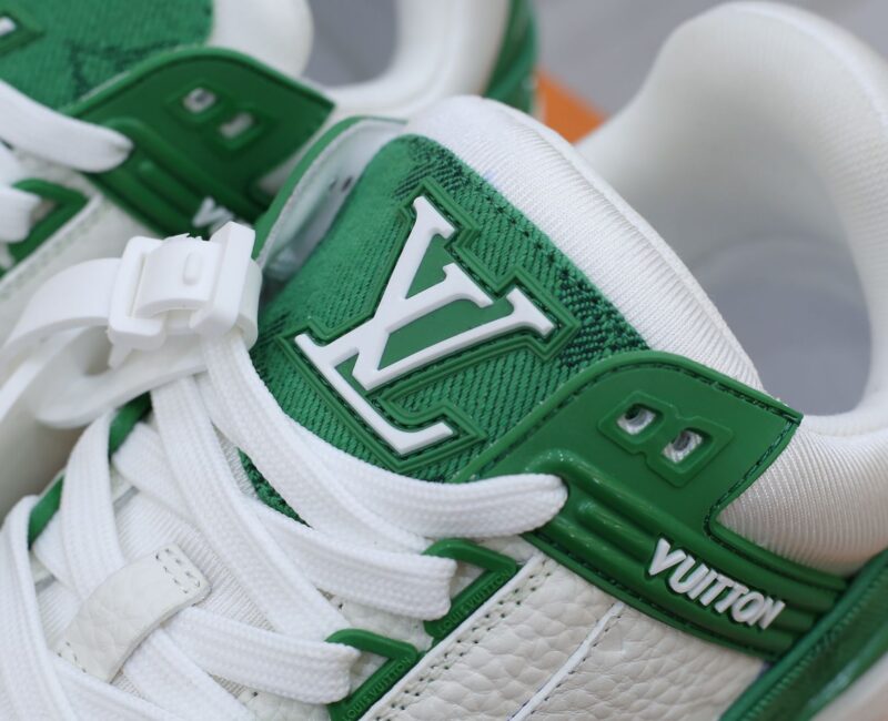Louis Vuitton LV Trainer Green Monogram Denim