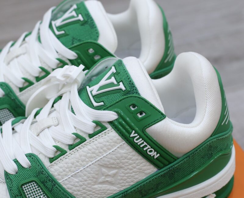 Louis Vuitton LV Trainer Green Monogram Denim