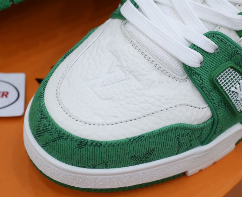 Louis Vuitton LV Trainer Green Monogram Denim