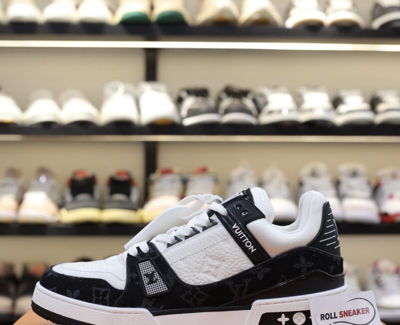 Louis Vuitton LV Trainer Monogram Denim Black
