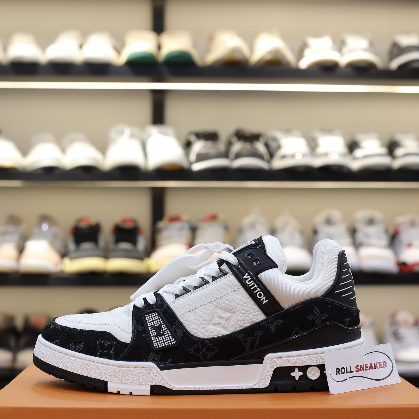 Louis Vuitton LV Trainer Monogram Denim Black