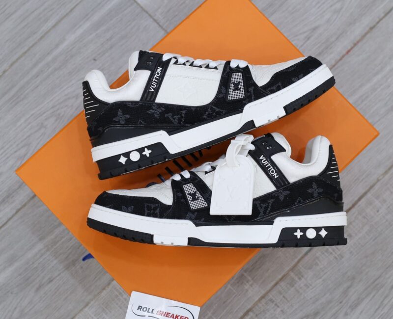 Louis Vuitton LV Trainer Monogram Denim Black