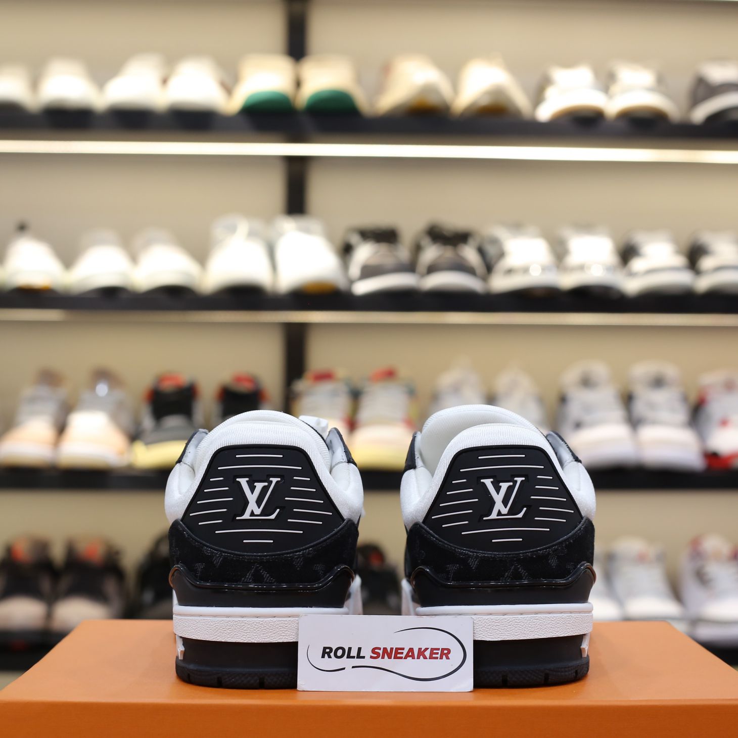 Louis Vuitton LV Trainer Monogram Denim Black