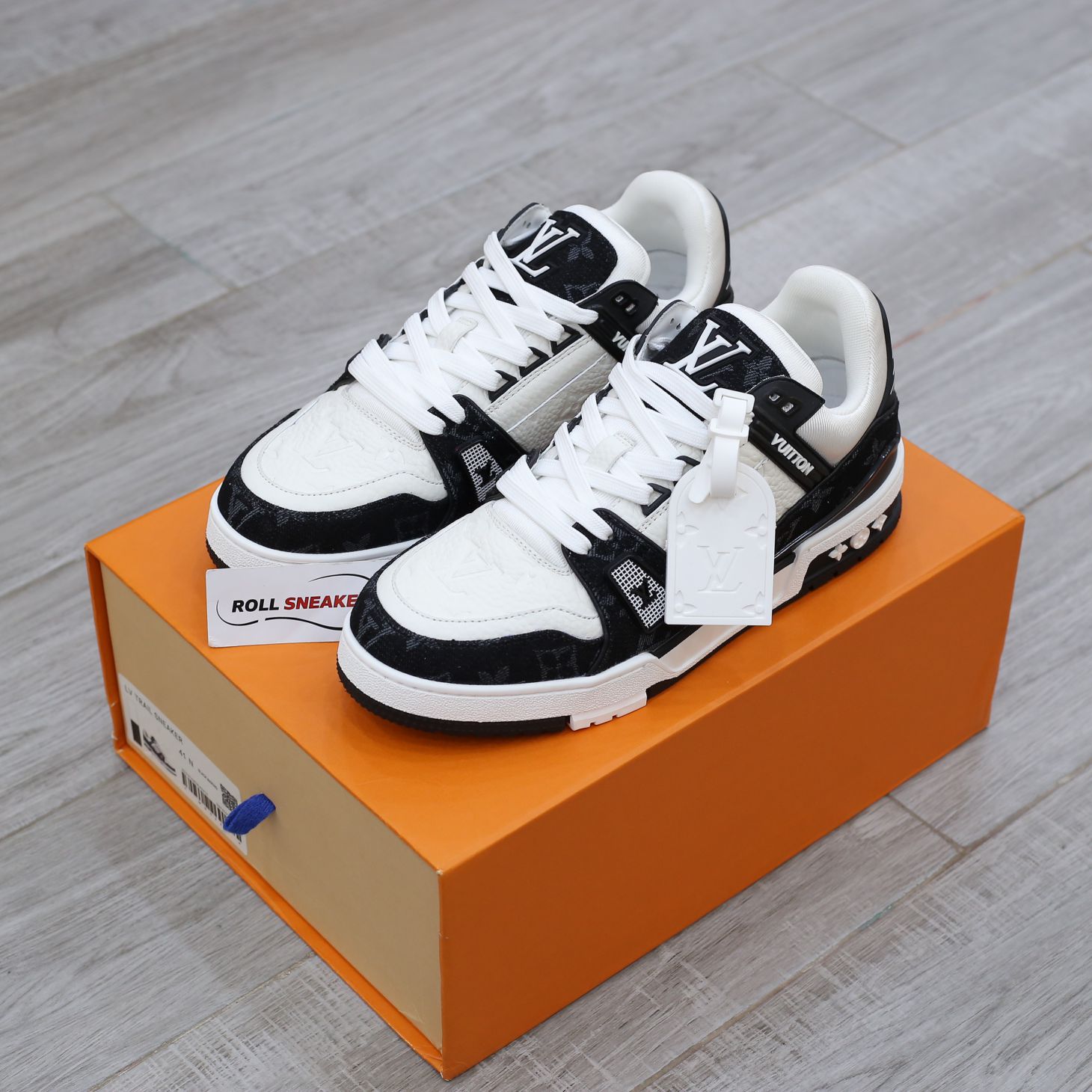 Louis Vuitton LV Trainer Monogram Denim Black